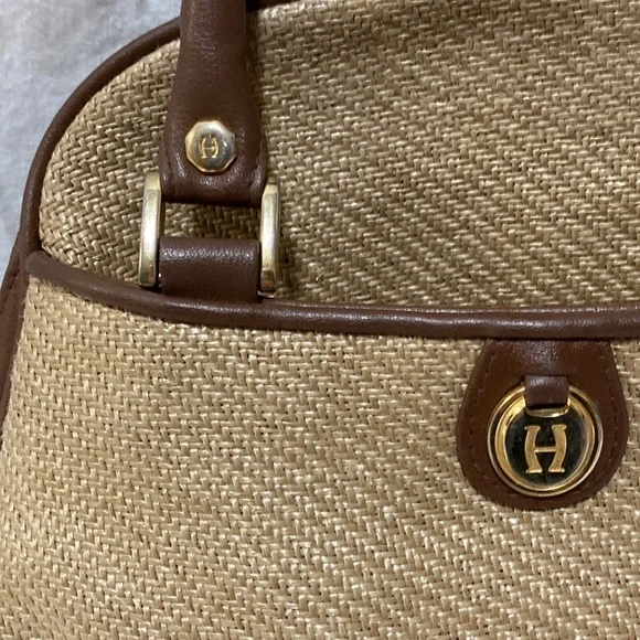 Etienne Aigner, Heritage, Vintage Straw purse. **Rare 1960s. Designer Bag